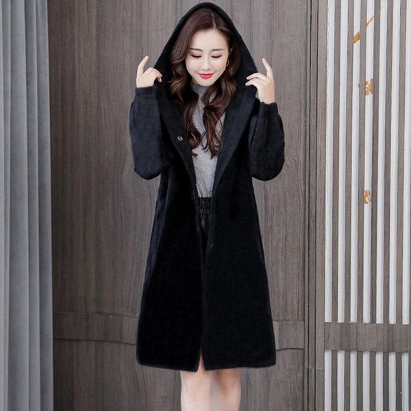 women's trench coats wywan 2021 large size thick mink velvet mid-length coat female korean version fashion wild imitation hooded, Tan;black
women's trench coats wywan 2021 large size thick mink velvet mid-length coat female korean version fashion wild imitation hooded, Tan;black