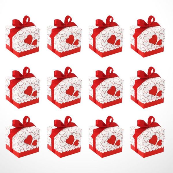 50pcs hearts design candy boxes square chocolate boxes gift container with ribbon for wedding (red
50pcs hearts design candy boxes square chocolate boxes gift container with ribbon for wedding (red