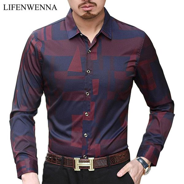 men's casual shirts men shirt mens business 2021 arrival clothing plaid long sleeve camisa masculina -7xl, White;black
men's casual shirts men shirt mens business 2021 arrival clothing plaid long sleeve camisa masculina -7xl, White;black
