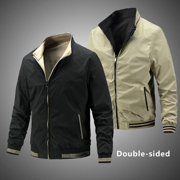 men's jackets men's jacket spring and autumn double-sided wear casual fashion thin coat trend business foreign trade men clothing 2, Black;brown
men's jackets men's jacket spring and autumn double-sided wear casual fashion thin coat trend business foreign trade men clothing 2, Black;brown