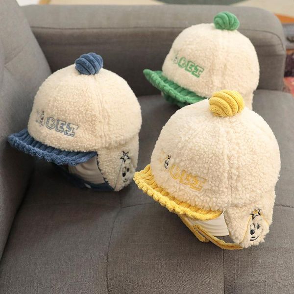 caps & hats baby hat autumn winter for children boys girls thick ear protection baseball born lamb velvet letters, Yellow
caps & hats baby hat autumn winter for children boys girls thick ear protection baseball born lamb velvet letters, Yellow