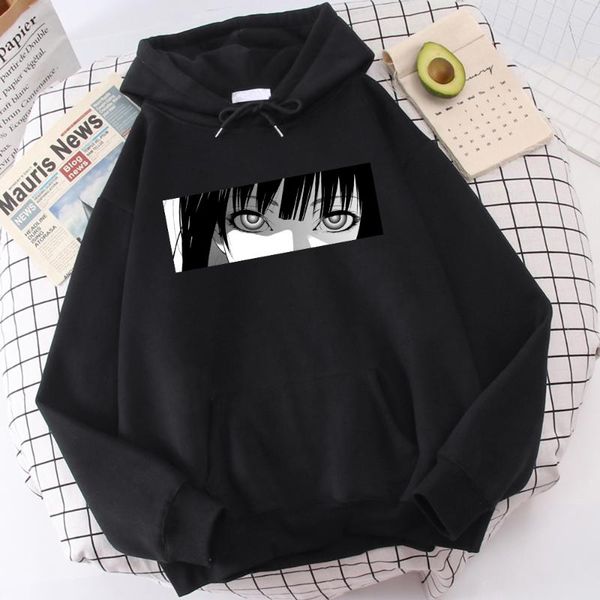 men's hoodies & sweatshirts kakegurui japan style anime girl eyes men sweatshirt harajuku streetwear 2021 winter bodywarmer pullover fl, Black
men's hoodies & sweatshirts kakegurui japan style anime girl eyes men sweatshirt harajuku streetwear 2021 winter bodywarmer pullover fl, Black