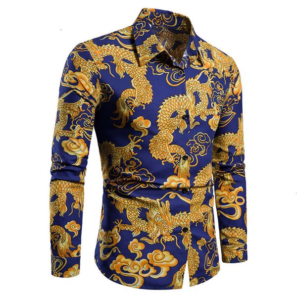 202119 new product platform summer youth chinese style big body printing fashion slim trend men's casual shirt, White;black
202119 new product platform summer youth chinese style big body printing fashion slim trend men's casual shirt, White;black