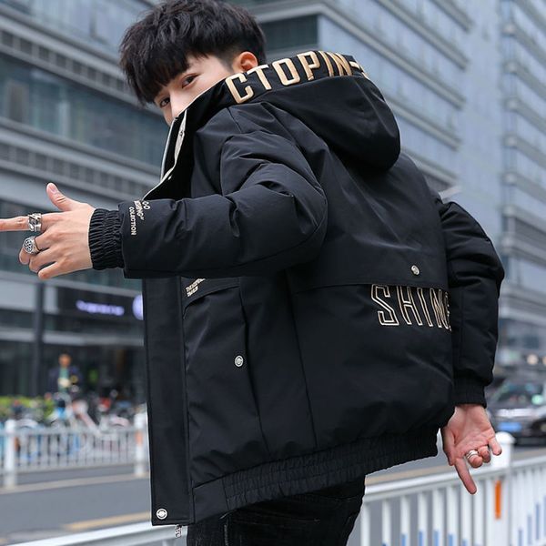 men's down 2021 new tooling korean student thickened et winter youth men's wear, Black
men's down 2021 new tooling korean student thickened et winter youth men's wear, Black