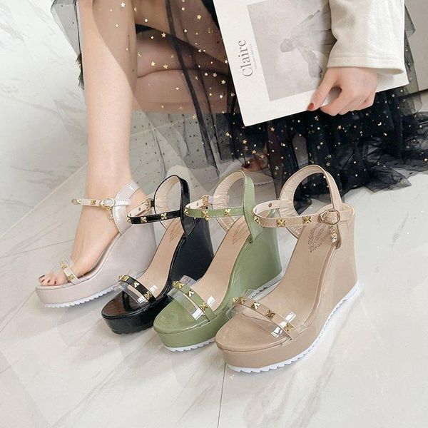 sandals women summer fashion outdoor wedge open toe fish head platform high heels shoes zapatos de mujer, Black
sandals women summer fashion outdoor wedge open toe fish head platform high heels shoes zapatos de mujer, Black