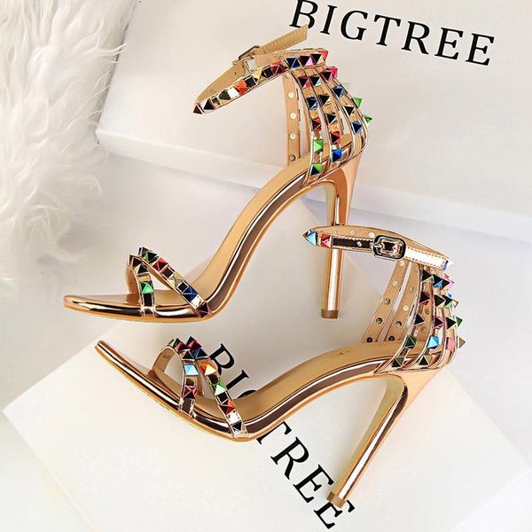 sandals shoes color rivets women roman style heeled hollow out high heels stiletto party, Black
sandals shoes color rivets women roman style heeled hollow out high heels stiletto party, Black