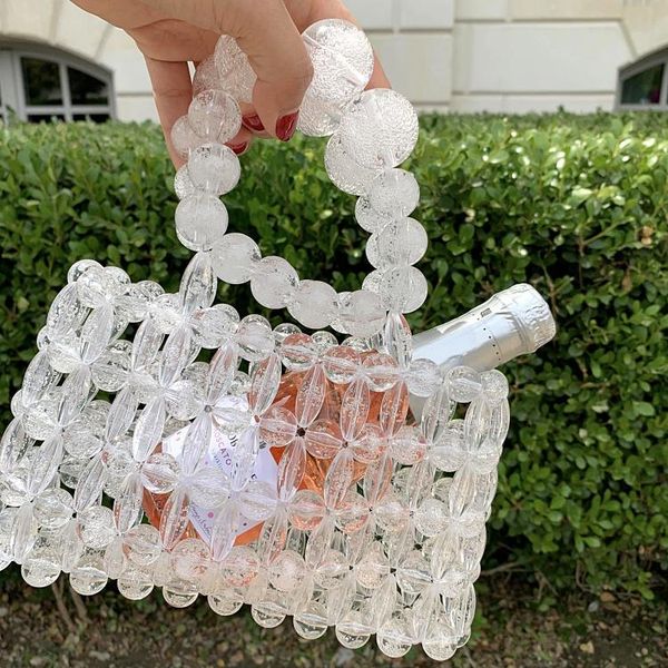 evening bags crystal handmade beaded woven pearl transparent acrylic handbag shoulder diagonal women's bag clutch
evening bags crystal handmade beaded woven pearl transparent acrylic handbag shoulder diagonal women's bag clutch