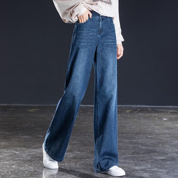 women's jeans women wide leg high waist est staight loose long pansts spring autumn casual lady trouser, Blue
women's jeans women wide leg high waist est staight loose long pansts spring autumn casual lady trouser, Blue
