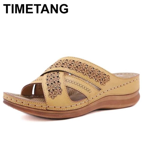slippers timetang summer women vintage wedge sandals ladies platform retro fashion comfortable female shoes luxury casual slides, Black
slippers timetang summer women vintage wedge sandals ladies platform retro fashion comfortable female shoes luxury casual slides, Black