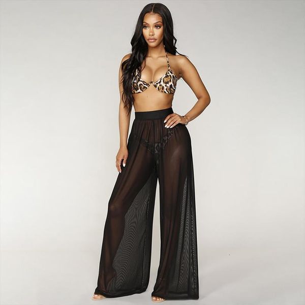 transparent wide leg boho womens capris beach mesh sheer cover up high waist trousers loose, Black;white
transparent wide leg boho womens capris beach mesh sheer cover up high waist trousers loose, Black;white