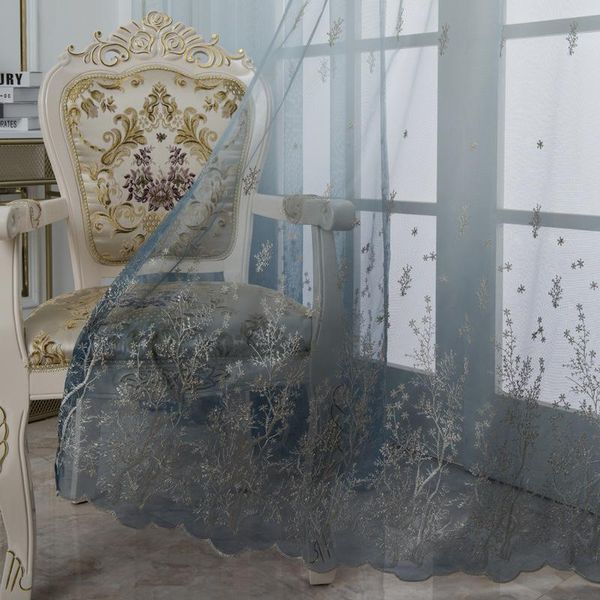 curtain & drapes gray embroidered tulle curtains for living room bedroom window sheer girl transparent net
curtain & drapes gray embroidered tulle curtains for living room bedroom window sheer girl transparent net