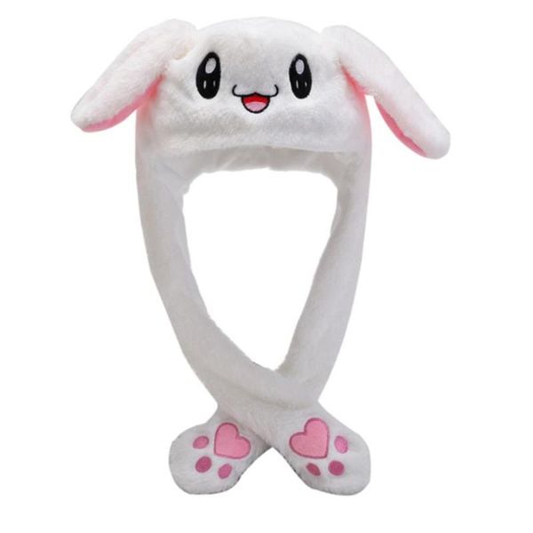 party hats hat with moving ears plush children winter warm funny girls toy cap