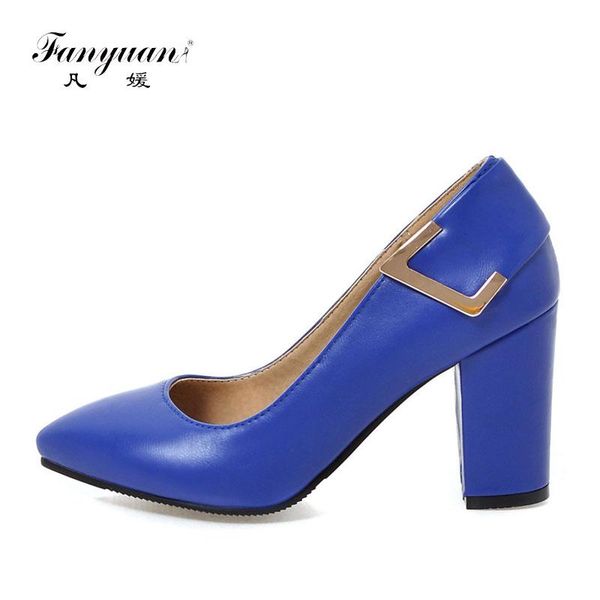 dress shoes fanyuan fashion women thick heel pumps pu leather pointed toe shallow mouth pump slip-on office lady, Black
dress shoes fanyuan fashion women thick heel pumps pu leather pointed toe shallow mouth pump slip-on office lady, Black