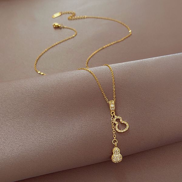 gold gourds fashion women necklace diamond dual tags 39+5cm long pendant necklaces girll jewelry gift, Silver
gold gourds fashion women necklace diamond dual tags 39+5cm long pendant necklaces girll jewelry gift, Silver