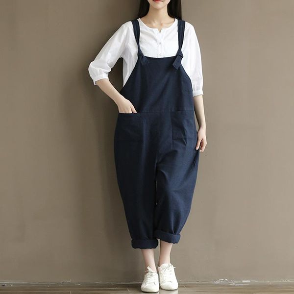 women's jumpsuits & rompers ly summer women width pocket solid color strap romper jumpsuit girls casual long trousers vk-ing, Black;white
women's jumpsuits & rompers ly summer women width pocket solid color strap romper jumpsuit girls casual long trousers vk-ing, Black;white