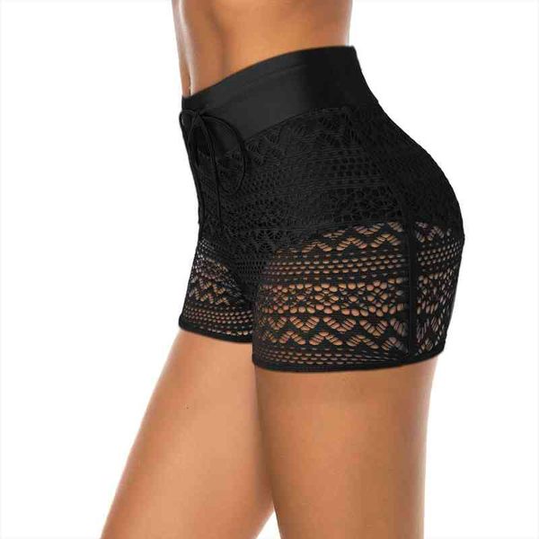 women high waisted bikini swim shorts soild bottom swimsuit breathable soft swimwear bathing hollow solid high waist lady, White;black
women high waisted bikini swim shorts soild bottom swimsuit breathable soft swimwear bathing hollow solid high waist lady, White;black