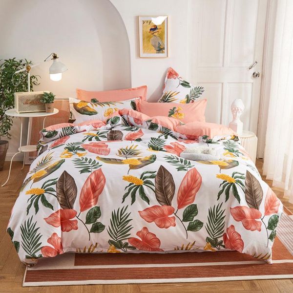 bedding sets colorful nordic leaf print set modern bed linen duvet cover pillowcase single double king quilt bedclothes
bedding sets colorful nordic leaf print set modern bed linen duvet cover pillowcase single double king quilt bedclothes