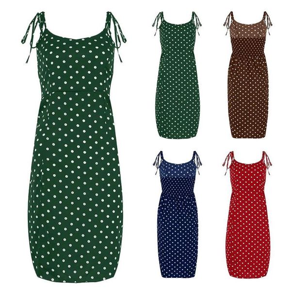 casual dresses women spaghetti strap lace up polka dot split hem backless summer dress, Black;gray
casual dresses women spaghetti strap lace up polka dot split hem backless summer dress, Black;gray
