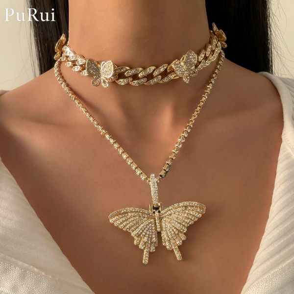 pendant necklaces fashion bling rhinestone butterfly choker necklace for women crysta lmiami cuban link wedding jewelry gifts, Silver 
pendant necklaces fashion bling rhinestone butterfly choker necklace for women crysta lmiami cuban link wedding jewelry gifts, Silver