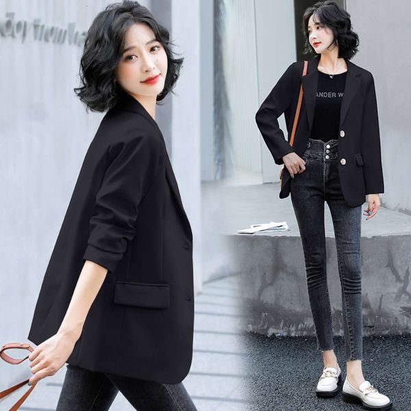 autumn suit coat women's spring and style small man black temperament casual versatile fashion, Black;brown
autumn suit coat women's spring and style small man black temperament casual versatile fashion, Black;brown