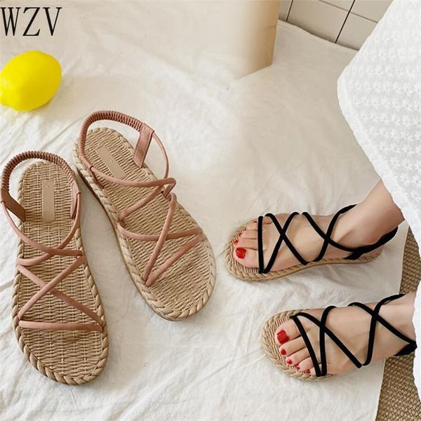 sandals women suede fashion summer rome shoes woman flat rope lace up gladiator non-slip beach chaussures femme, Black
sandals women suede fashion summer rome shoes woman flat rope lace up gladiator non-slip beach chaussures femme, Black
