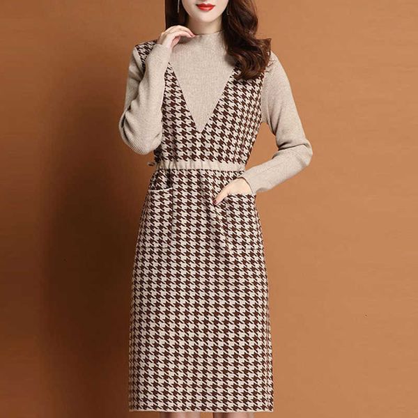 casual dresses women's sweater spring autumn long sleeve o neck pockets high waist elegant ladies knitted wear geometric female 6ce5, Black;gray
casual dresses women's sweater spring autumn long sleeve o neck pockets high waist elegant ladies knitted wear geometric female 6ce5, Black;gray