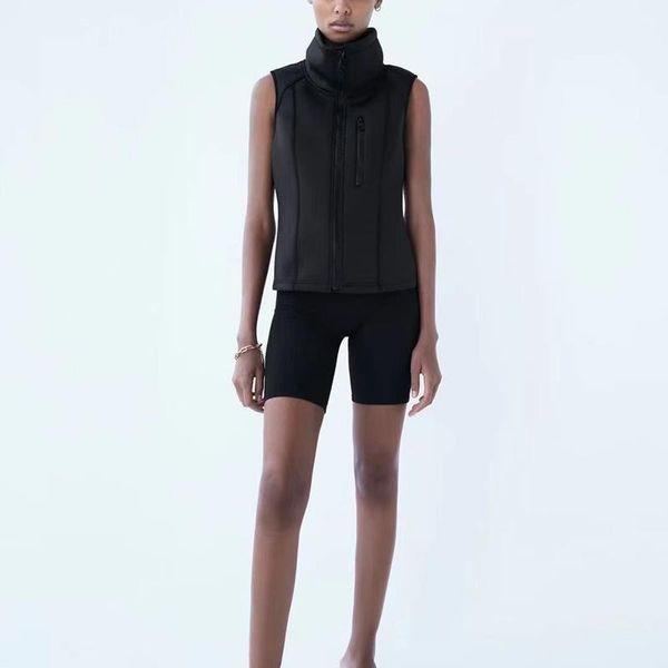 women's vests 2021 fashion women zippers female mandarin collar sleeveless coat casual ladies chic outerwear, Black;white
women's vests 2021 fashion women zippers female mandarin collar sleeveless coat casual ladies chic outerwear, Black;white