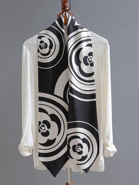 scarves camellia print 100% silk ring scarf women elegant floral neckerchief wraps 158*16cm, Blue;gray
scarves camellia print 100% silk ring scarf women elegant floral neckerchief wraps 158*16cm, Blue;gray