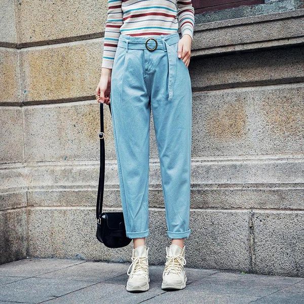 women's pants & capris harajuku style casual loose-fit korean version was thin cuffed cropped high-waist harem, Black;white
women's pants & capris harajuku style casual loose-fit korean version was thin cuffed cropped high-waist harem, Black;white