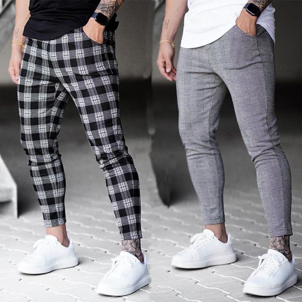 men's pants autumn 2021 casual ankle-length plaid trousers fashions streetwear jogger men sweatpants slim fit checkered, Black
men's pants autumn 2021 casual ankle-length plaid trousers fashions streetwear jogger men sweatpants slim fit checkered, Black