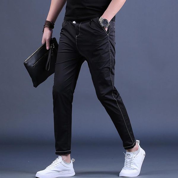 men's pants summer men casual korean style thin black cotton drawstring ankle-length
men's pants summer men casual korean style thin black cotton drawstring ankle-length