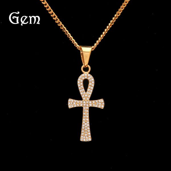 men's hip hop rock cross pendant nightclub stainless steel full diamond anher key pendant with cuban chain, Silver
men's hip hop rock cross pendant nightclub stainless steel full diamond anher key pendant with cuban chain, Silver