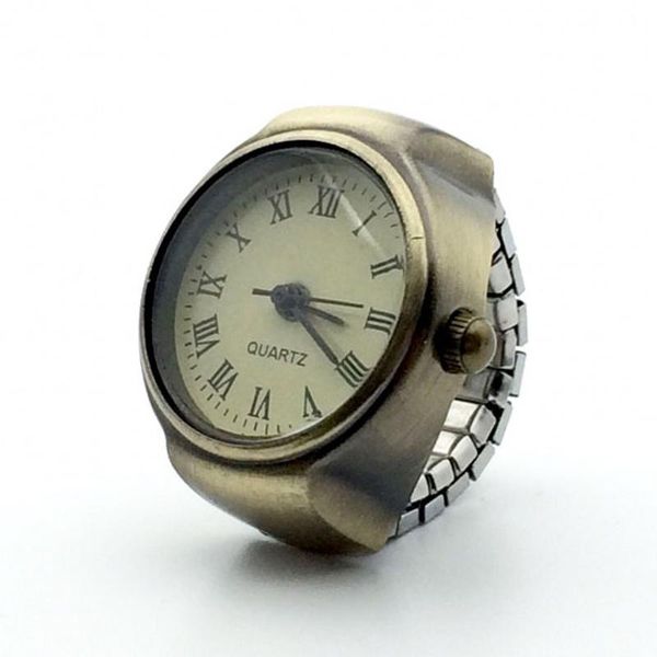 cluster rings fashion creative finger watch couple ring retro roman quartz for women, Golden;silver
cluster rings fashion creative finger watch couple ring retro roman quartz for women, Golden;silver