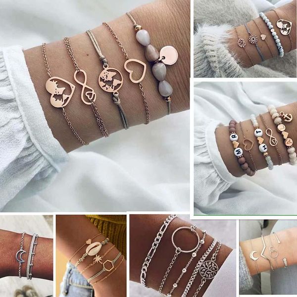 link, chain heart opal beaded bracelets for women boho letters moon shell bracelet set jewellery accesorios wholesale pulseras kpop, Black
link, chain heart opal beaded bracelets for women boho letters moon shell bracelet set jewellery accesorios wholesale pulseras kpop, Black