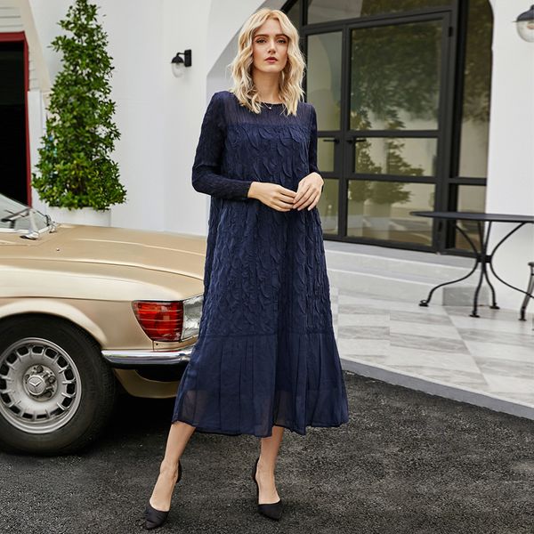 2021 new winter vintage pleated plus size women fish scales pattern korean high fashion long sleeve lace ytqb, Black;gray
2021 new winter vintage pleated plus size women fish scales pattern korean high fashion long sleeve lace ytqb, Black;gray