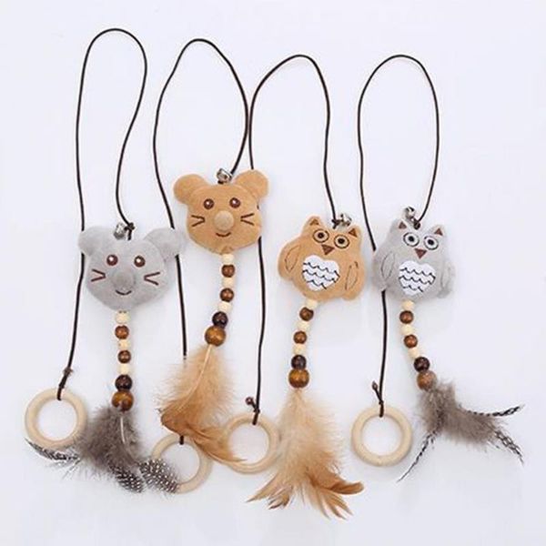 cat toys creative lightweight feather wand toy portable with beads supplies
cat toys creative lightweight feather wand toy portable with beads supplies