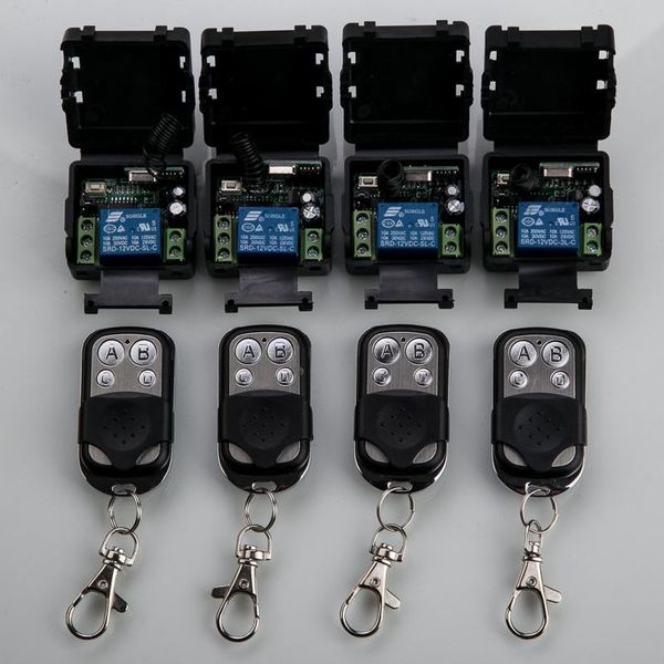 smart home control 433mhz dc12v 1ch rf wireless remote switch system 4 transmitter receiver relay
smart home control 433mhz dc12v 1ch rf wireless remote switch system 4 transmitter receiver relay