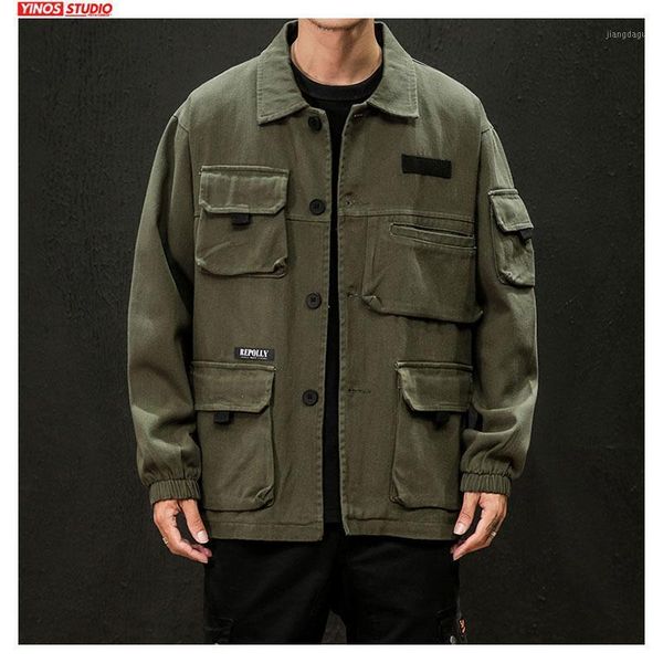 men's jackets drop 2021 autumn japanese cargo coats male streetwear fashion overalls outdoor muliti-pocket jacket, Black;brown
men's jackets drop 2021 autumn japanese cargo coats male streetwear fashion overalls outdoor muliti-pocket jacket, Black;brown
