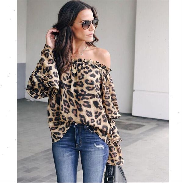 fashion causal loose women lady leopard print long sleeve off shoulder shirt pullover blouse autumn clothes, White
fashion causal loose women lady leopard print long sleeve off shoulder shirt pullover blouse autumn clothes, White