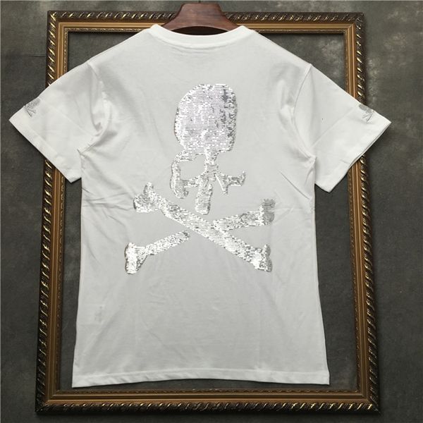 2021 new barrett men's short-sleeved t-shirt sequined skull women t shirts|streetwear 2191001558 pyws, White;black
2021 new barrett men's short-sleeved t-shirt sequined skull women t shirts|streetwear 2191001558 pyws, White;black