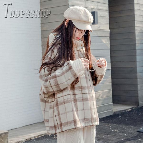 women's hoodies & sweatshirts 2021 fake two pieces grid patchwork women sweatshirt turtleneck thick female, Black
women's hoodies & sweatshirts 2021 fake two pieces grid patchwork women sweatshirt turtleneck thick female, Black