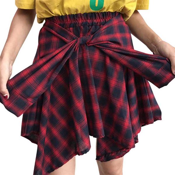skirts summer women's plaid skirt irregular casual all match short thin high waist, Black
skirts summer women's plaid skirt irregular casual all match short thin high waist, Black
