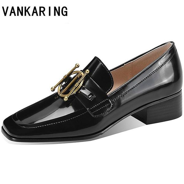 new genuine leather women's shoes retro slip-on spring/autumn shallow fashion pumps square toe high heel party dress shoes woman, Black 
new genuine leather women's shoes retro slip-on spring/autumn shallow fashion pumps square toe high heel party dress shoes woman, Black