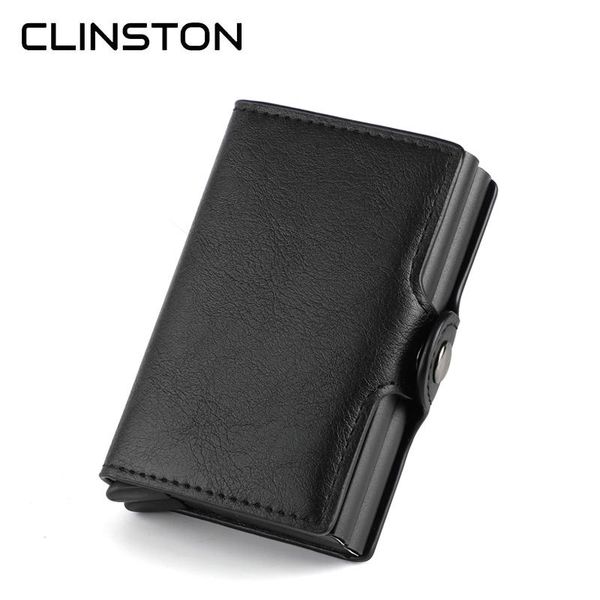 card holders 2021 5 colour men's pu leather holder male automatic aluminum alloy hasp business double layer cardholder for man, Brown;gray
card holders 2021 5 colour men's pu leather holder male automatic aluminum alloy hasp business double layer cardholder for man, Brown;gray