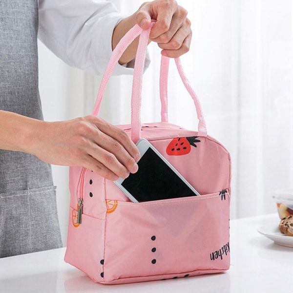 storage bags cute catoon lunch bag for kids women with front pocket zipper canvas linsulated cooler hiking camping container
storage bags cute catoon lunch bag for kids women with front pocket zipper canvas linsulated cooler hiking camping container