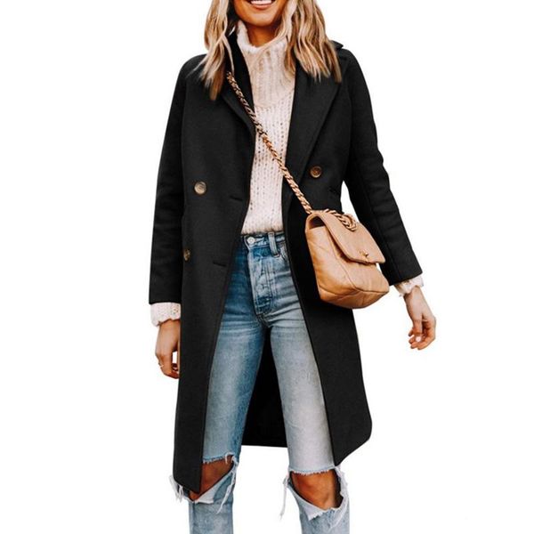 women's trench coats women woolen coat autumn long elegant solid double breasted lapel fashion overcoat winter sleeve cardigan, Tan;black
women's trench coats women woolen coat autumn long elegant solid double breasted lapel fashion overcoat winter sleeve cardigan, Tan;black