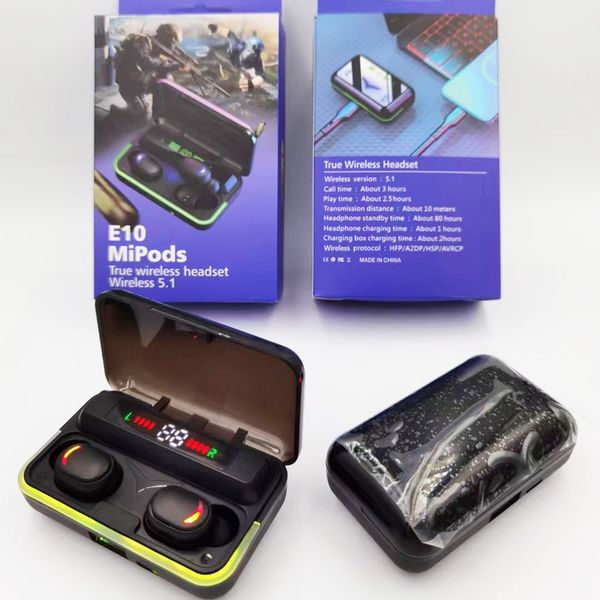 tws e10 wireless headphones bluetooth 5.1 earphones with charging box waterproof sports game earbuds headset
tws e10 wireless headphones bluetooth 5.1 earphones with charging box waterproof sports game earbuds headset
