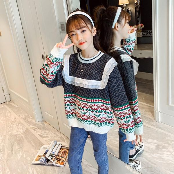 pullover children clothes kids girl fashion casual puloover knitted sweatshirt teenager spring autumn lace sweater 5 6 7 8 9 10 11 12 13y, Blue
pullover children clothes kids girl fashion casual puloover knitted sweatshirt teenager spring autumn lace sweater 5 6 7 8 9 10 11 12 13y, Blue