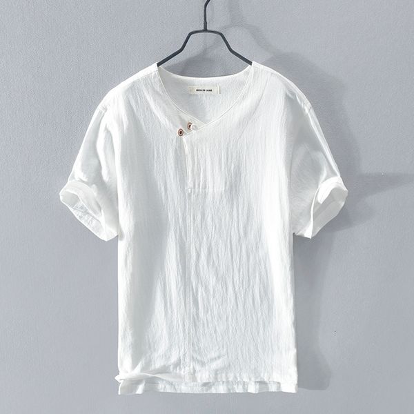 2021 summer new style short sleeve casual wrinkle linen t shirt fashion t-shirt for men solid comfortable tshirt mens 9c0w, White;black
2021 summer new style short sleeve casual wrinkle linen t shirt fashion t-shirt for men solid comfortable tshirt mens 9c0w, White;black