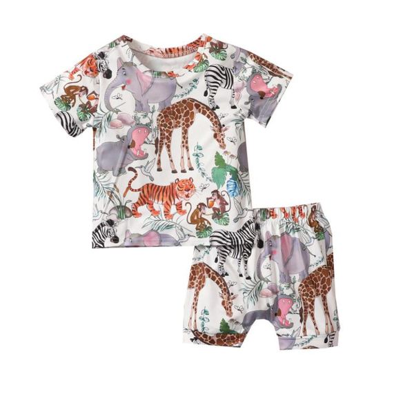 clothing sets 2 pieces kids suit set, cartoon animal print o-neck short sleeve pullover+ shorts for girls boys summer 2021, White
clothing sets 2 pieces kids suit set, cartoon animal print o-neck short sleeve pullover+ shorts for girls boys summer 2021, White